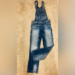Vintage Distressed Denim Overalls, Gap, Size XS, Excellent used Condition.